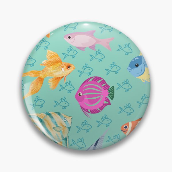 Item preview, Colorful Fish Pattern designed and sold by ColorNest Designs.