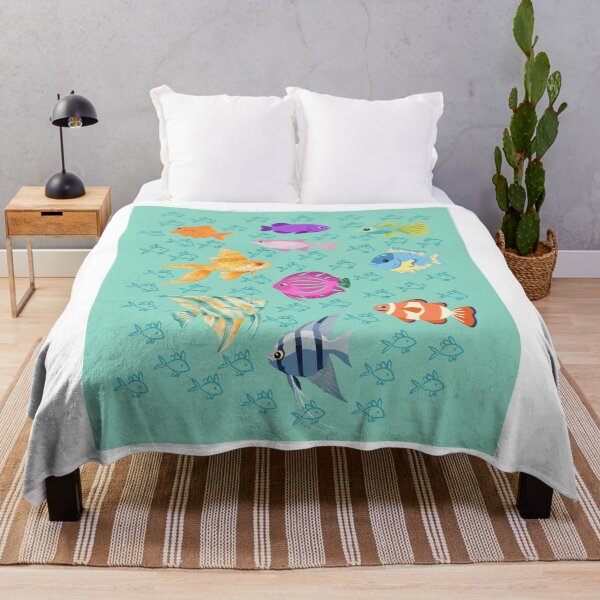 Item preview, Colorful Fish Pattern designed and sold by ColorNest Designs.