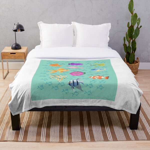 Item preview, Colorful Fish Pattern designed and sold by ColorNest Designs.