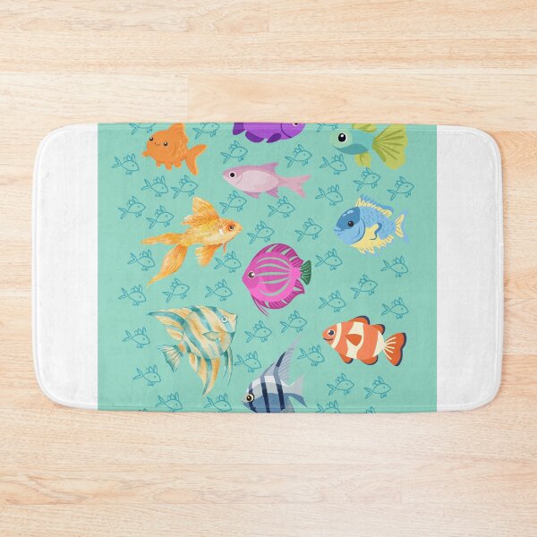 Item preview, Colorful Fish Pattern designed and sold by ColorNest Designs.