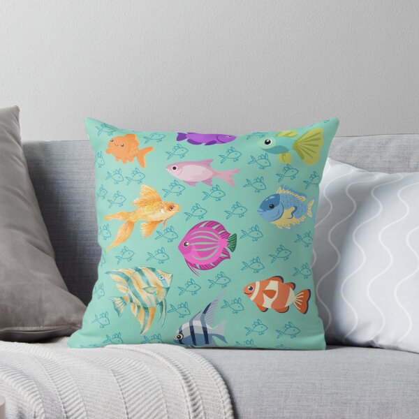 Item preview, Colorful Fish Pattern designed and sold by ColorNest Designs.