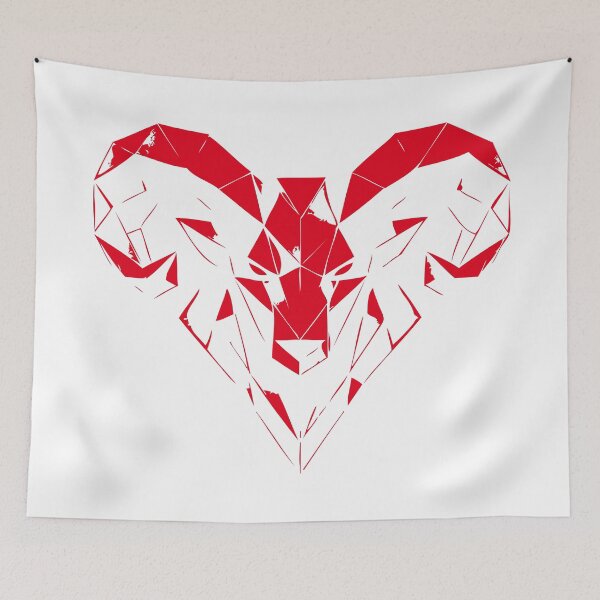 Item preview, Geometric Ram Aries – Strength & Courage designed and sold by ElvisU.