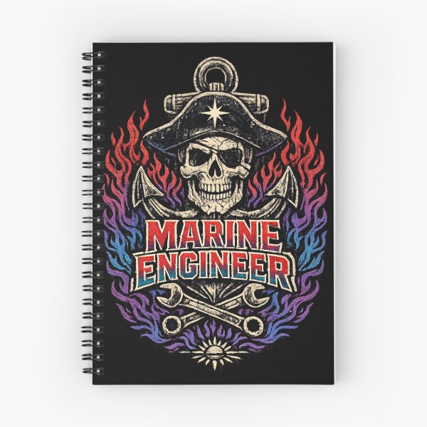 Item preview, Marine Engineer - Skull Vintage Nautical Mechanic  designed and sold by SidTastic .