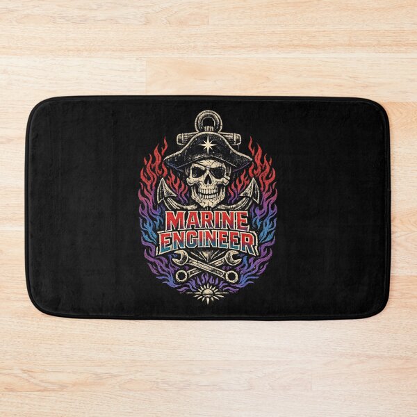 Item preview, Marine Engineer - Skull Vintage Nautical Mechanic  designed and sold by SidTastic .