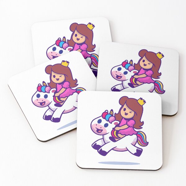 Item preview, Little Princess Riding a Magic Unicorn designed and sold by Heatltyyu.
