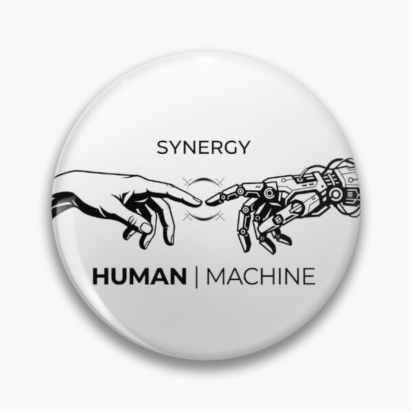 Item preview, Human and AI Synergy - The Creation of Technology designed and sold by Neonpawse.