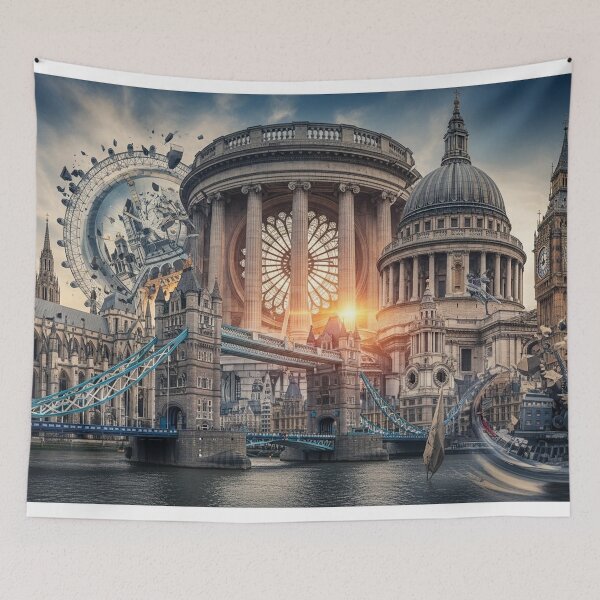 Item preview, Surreal London Landmarks Montage designed and sold by LCPcreations.