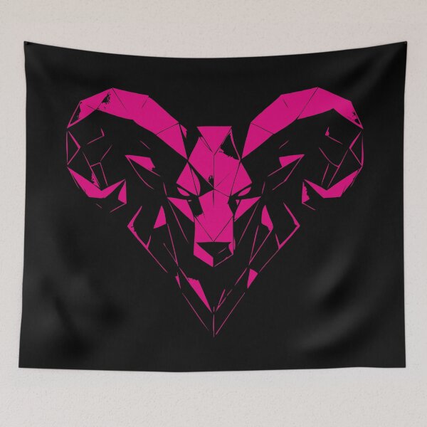 Item preview, Geometric Ram Aries – Strength & Courage designed and sold by ElvisU.