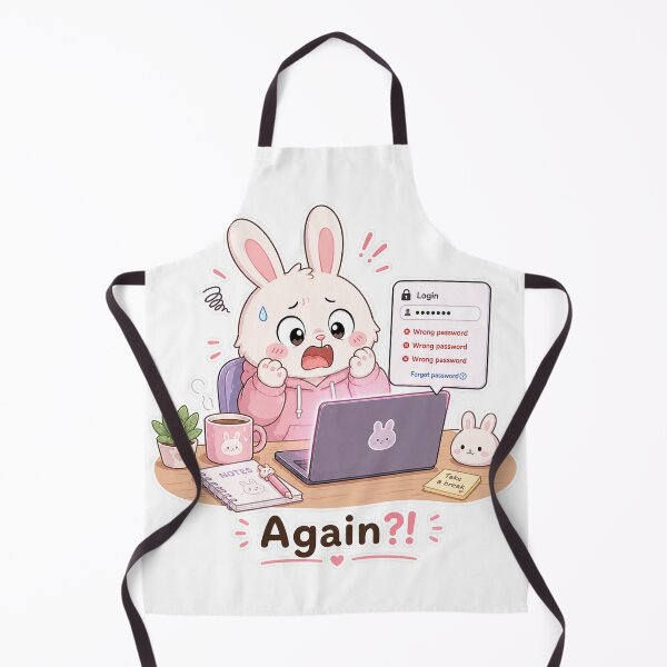 Item preview, Bunny Wrong Password Again Digital Panic Moment designed and sold by Sadia  Jannat.