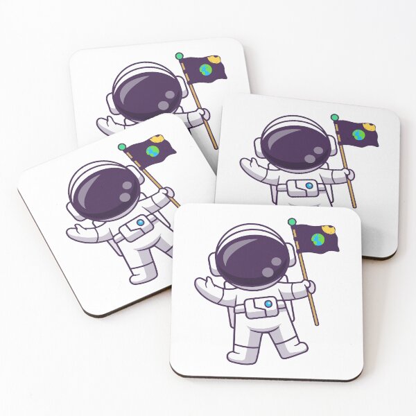 Item preview, Astronaut Holding Earth Flag in Outer Space designed and sold by Heatltyyu.