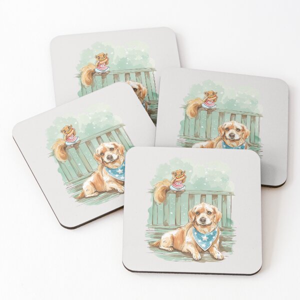 Item preview, Porch Rivalry - Dog vs Squirrel Hot Dog Heist July 4th Funny Design designed and sold by BoxofMoments.