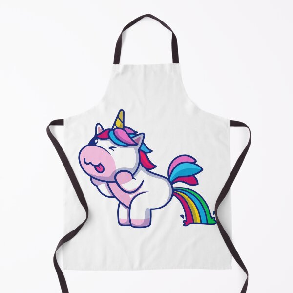 Item preview, Funny Unicorn Pooping Rainbow Cartoon designed and sold by Heatltyyu.