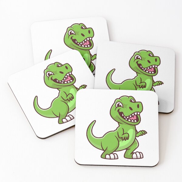 Item preview, Happy Little Green T-Rex Dinosaur Cartoon designed and sold by Heatltyyu.
