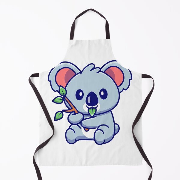 Item preview, Cute Cartoon Koala Holding Eucalyptus Leaves designed and sold by Heatltyyu.