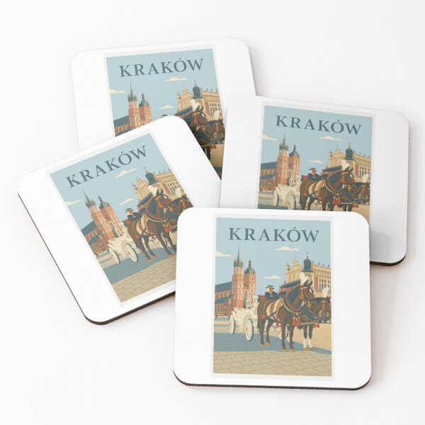 Item preview, Kraków Poland Horse Carriage Travel Art designed and sold by Beyond Destinations.