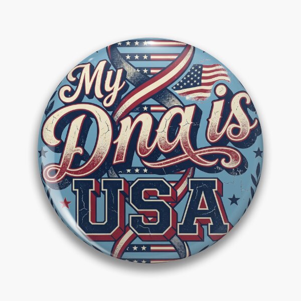 Item preview, My DNA is USA Vintage American Flag DNA Helix Patriotic 4th of July Pride designed and sold by Cozy-Old-Pub.