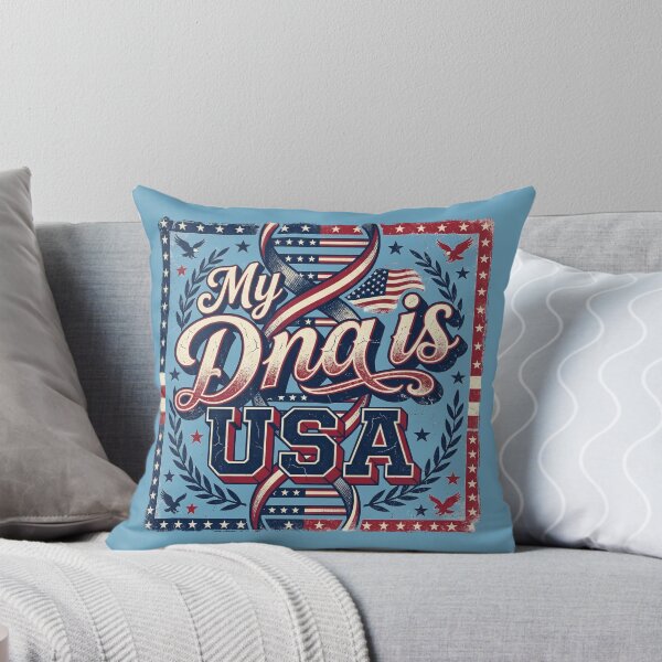 Item preview, My DNA is USA Vintage American Flag DNA Helix Patriotic 4th of July Pride designed and sold by Cozy-Old-Pub.