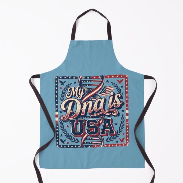 Item preview, My DNA is USA Vintage American Flag DNA Helix Patriotic 4th of July Pride designed and sold by Cozy-Old-Pub.