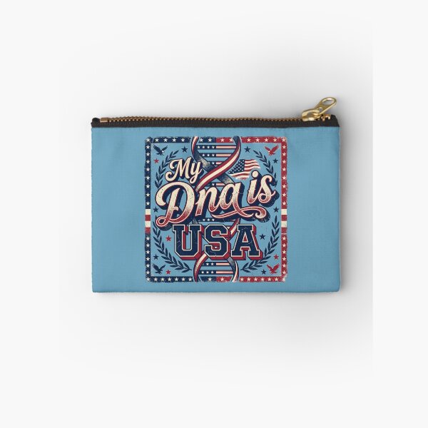 Item preview, My DNA is USA Vintage American Flag DNA Helix Patriotic 4th of July Pride designed and sold by Cozy-Old-Pub.