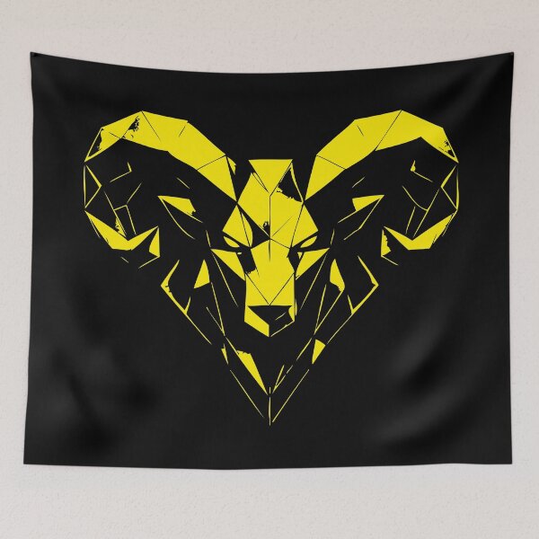 Item preview, Geometric Ram Aries – Strength & Courage designed and sold by ElvisU.