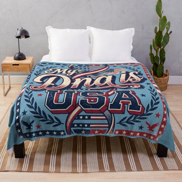 Item preview, My DNA is USA Vintage American Flag DNA Helix Patriotic 4th of July Pride designed and sold by Cozy-Old-Pub.