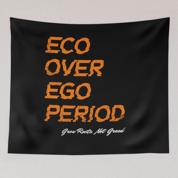 Item preview,  Eco Over Ego (Orange Glitch Design) designed and sold by HoshisWorld2018.