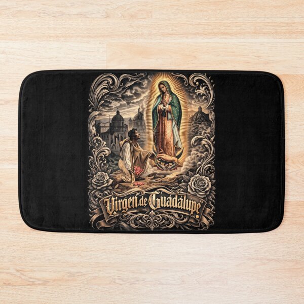 Item preview, Virgen de Guadalupe Sacred Vision T-Shirt – Chicano Art Religious Streetwear, Catholic Faith Graphic Tee designed and sold by DyfunctionalTee.