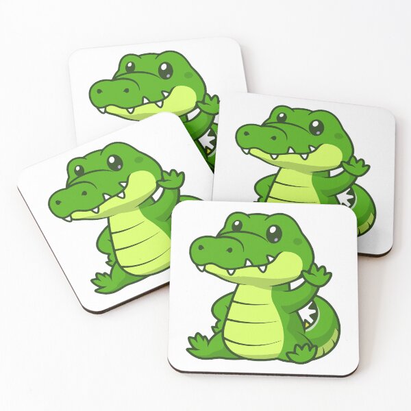 Item preview, Cute Crocodile Waving Cartoon Dinosaur designed and sold by Heatltyyu.