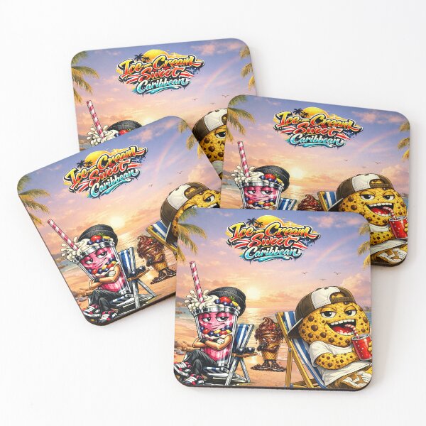 Item preview, Ice Cream Sweet Caribbean / Sunset Chill Crew designed and sold by KRISS DEL - STUDIO.