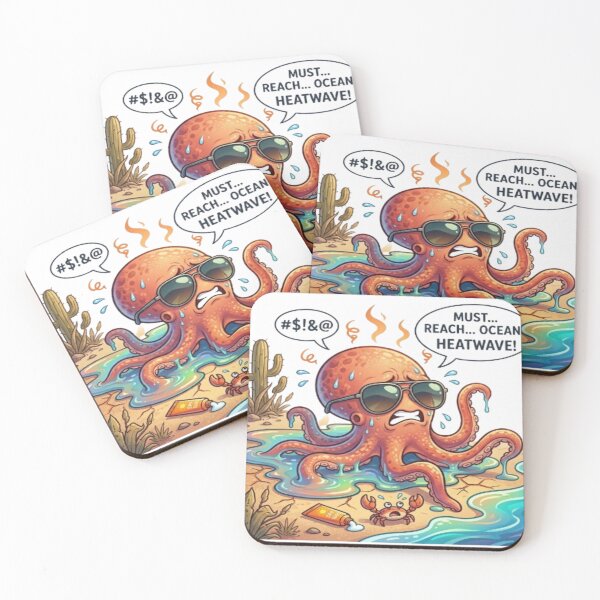 Item preview, Octopus Heatwave Funny Kawaii designed and sold by DailySparks.