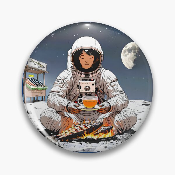 Item preview, Astronaut grilling fish designed and sold by Creative Visualize.