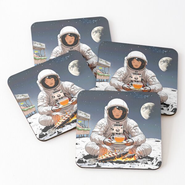 Item preview, Astronaut grilling fish designed and sold by Creative Visualize.