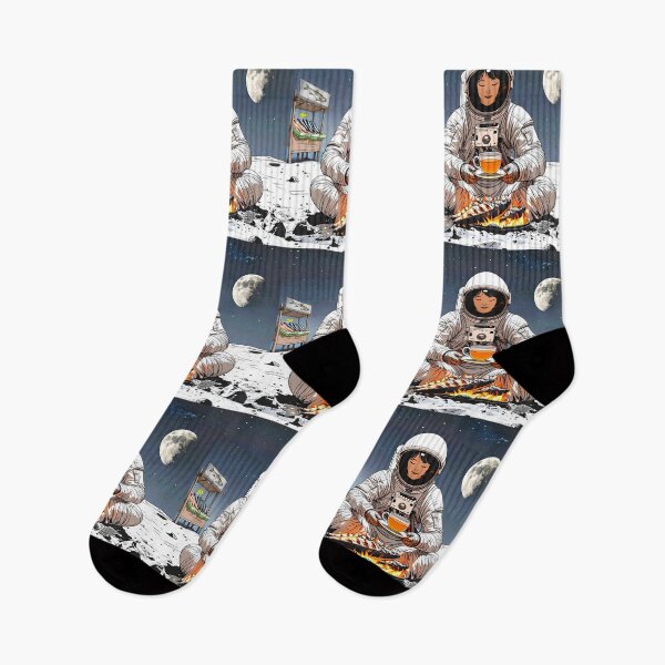 Item preview, Astronaut grilling fish designed and sold by Creative Visualize.