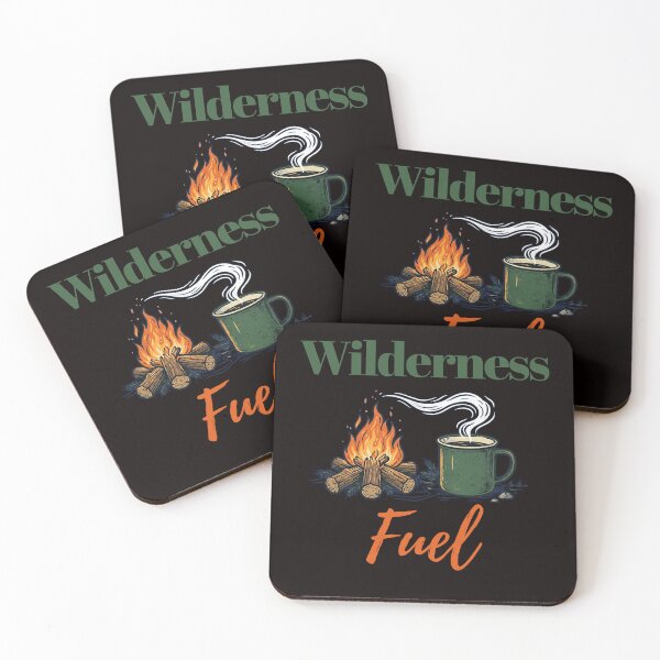Item preview, Wilderness Fuel Coffee and Campfire Illustration designed and sold by Bajszon.