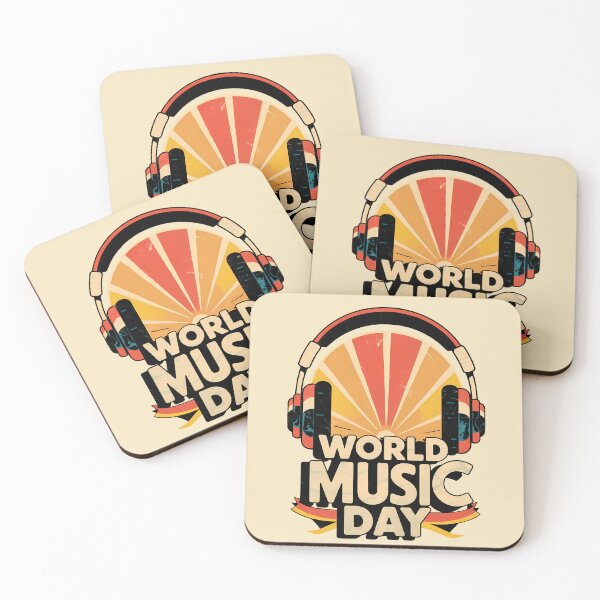 Item preview, Headphones & Sound Energy - Retro World Music Day designed and sold by Art-Arcade6.