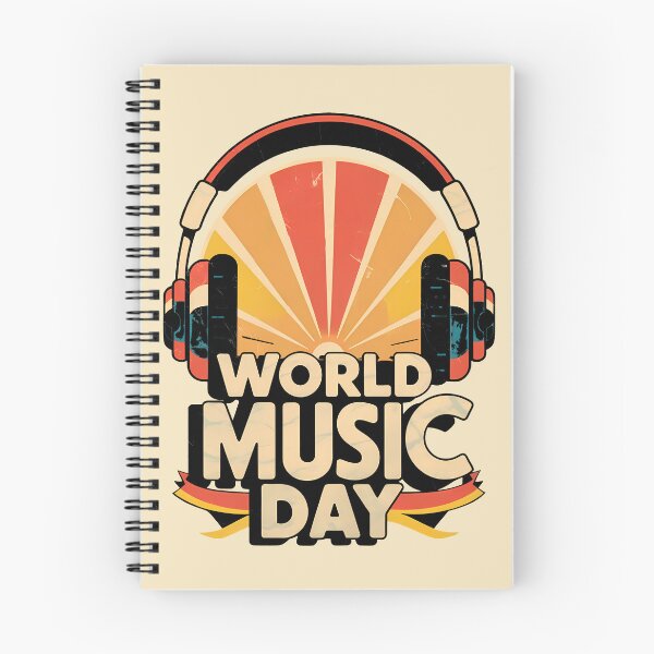 Item preview, Headphones & Sound Energy - Retro World Music Day designed and sold by Art-Arcade6.