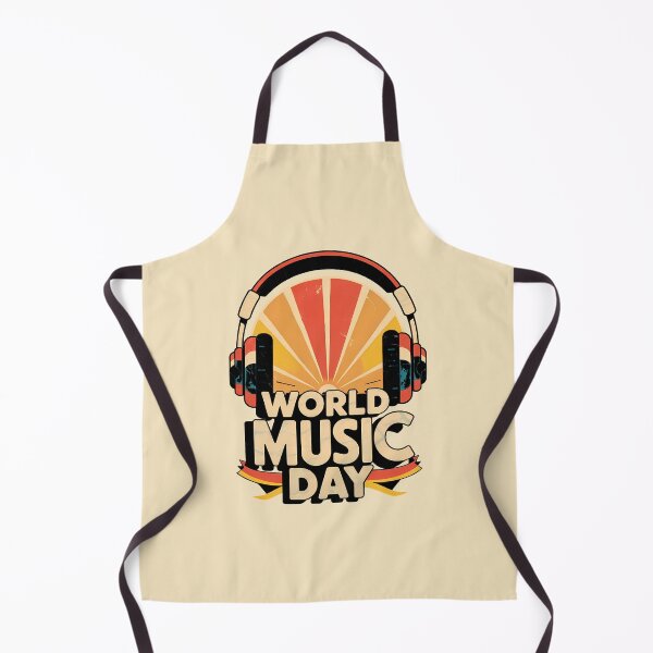 Item preview, Headphones & Sound Energy - Retro World Music Day designed and sold by Art-Arcade6.