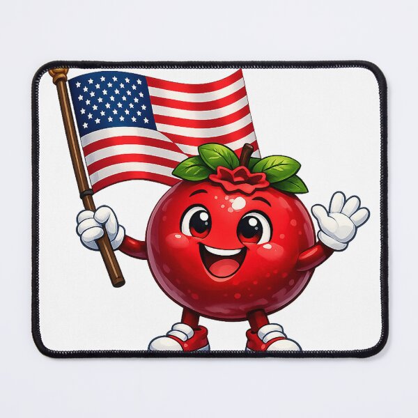 Item preview, Cranberry with USA flag designed and sold by -ADRIAV-.