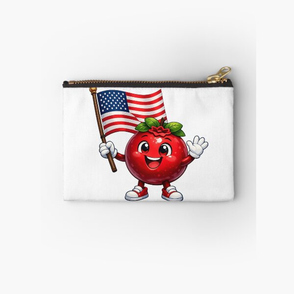Item preview, Cranberry with USA flag designed and sold by -ADRIAV-.