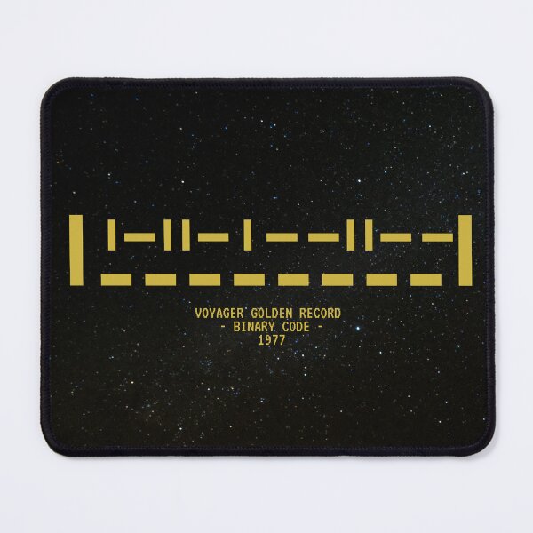Item preview, Voyager Golden Record Binary Code | Ancient Signals | Minimalist Space History Gift | Golden Vintage Version designed and sold by Message from Earth.