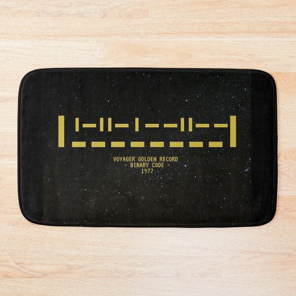 Item preview, Voyager Golden Record Binary Code | Ancient Signals | Minimalist Space History Gift | Golden Vintage Version designed and sold by Message from Earth.