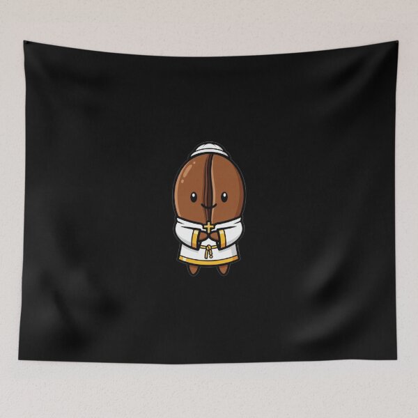 Item preview, Cute Coffee Bean Pope Cartoon Character designed and sold by AbanoubStore.
