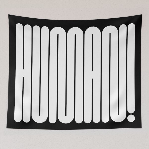 Item preview, HUMAN! Bold Geometric Typography Statement designed and sold by Be-bored.