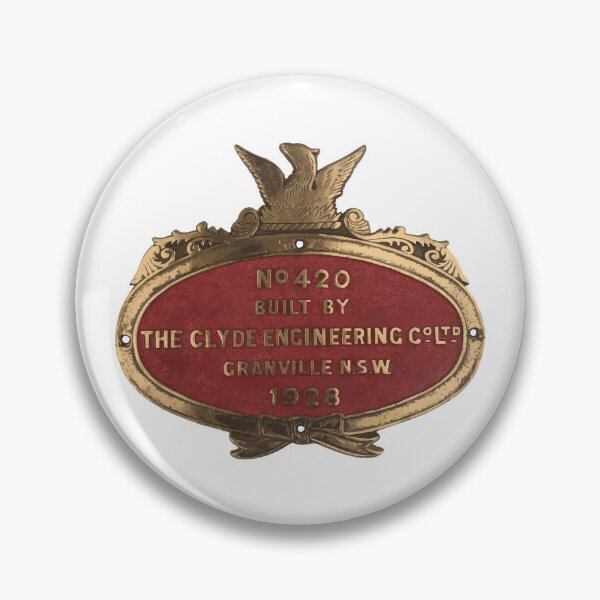 Item preview, Clyde Engineering Granville locomotive builders plate 1928 designed and sold by Ex-Supermodel.