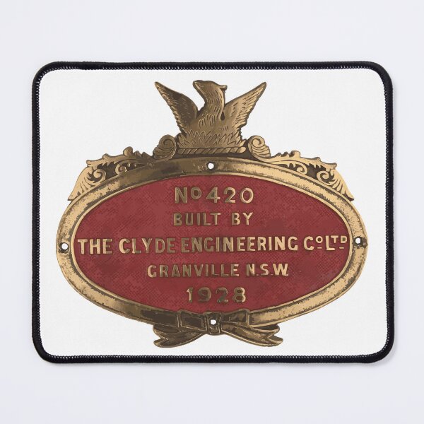 Item preview, Clyde Engineering Granville locomotive builders plate 1928 designed and sold by Ex-Supermodel.