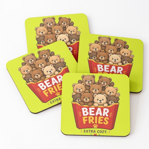 Item preview, Bear Fries – Parodia de comida rápida con ositos de peluche | Camiseta acogedora con animales designed and sold by MWSailingClub.