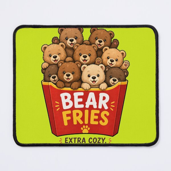 Item preview, Bear Fries – Cute Teddy Bears Fast Food Parody | Cozy Animal T-Shirt designed and sold by MWSailingClub.