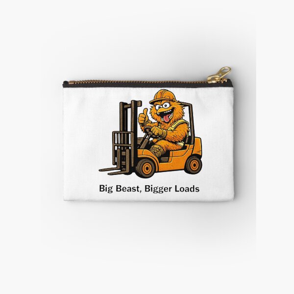 Item preview, Big Beast Bigger Loads Funny Forklift Operator Design designed and sold by RetroNibylander.