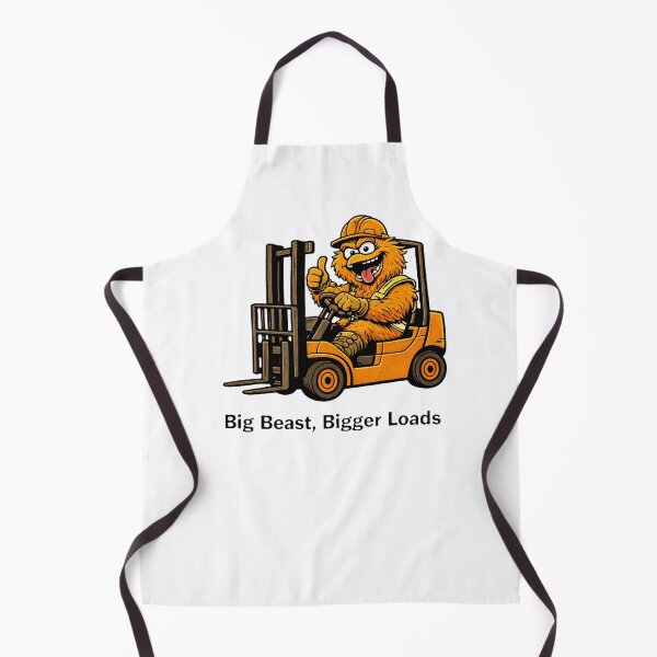 Item preview, Big Beast Bigger Loads Funny Forklift Operator Design designed and sold by RetroNibylander.