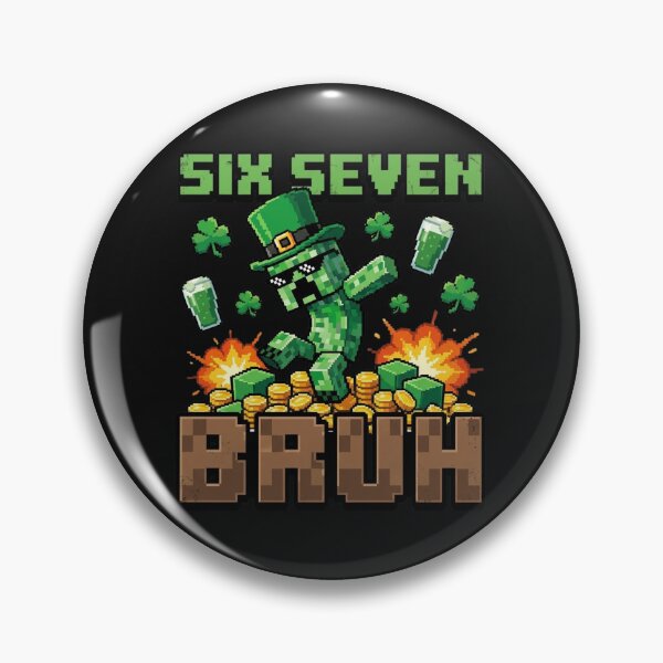 Item preview, Pixel St. Patrick's Day Block Character Green Fun designed and sold by rosamaria2020.